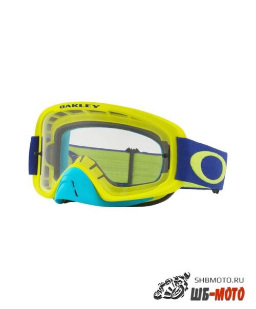 Очки для мотокросса OAKLEY O-Frame 2.0 Flo синие-желтые / темно-серая (OO7068-46)