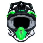 Шлем кроссовый JUST1 J18 HEXA (Hi-Vis зеленый/белый)
