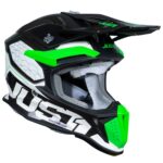 Шлем кроссовый JUST1 J18 HEXA (Hi-Vis зеленый/белый)