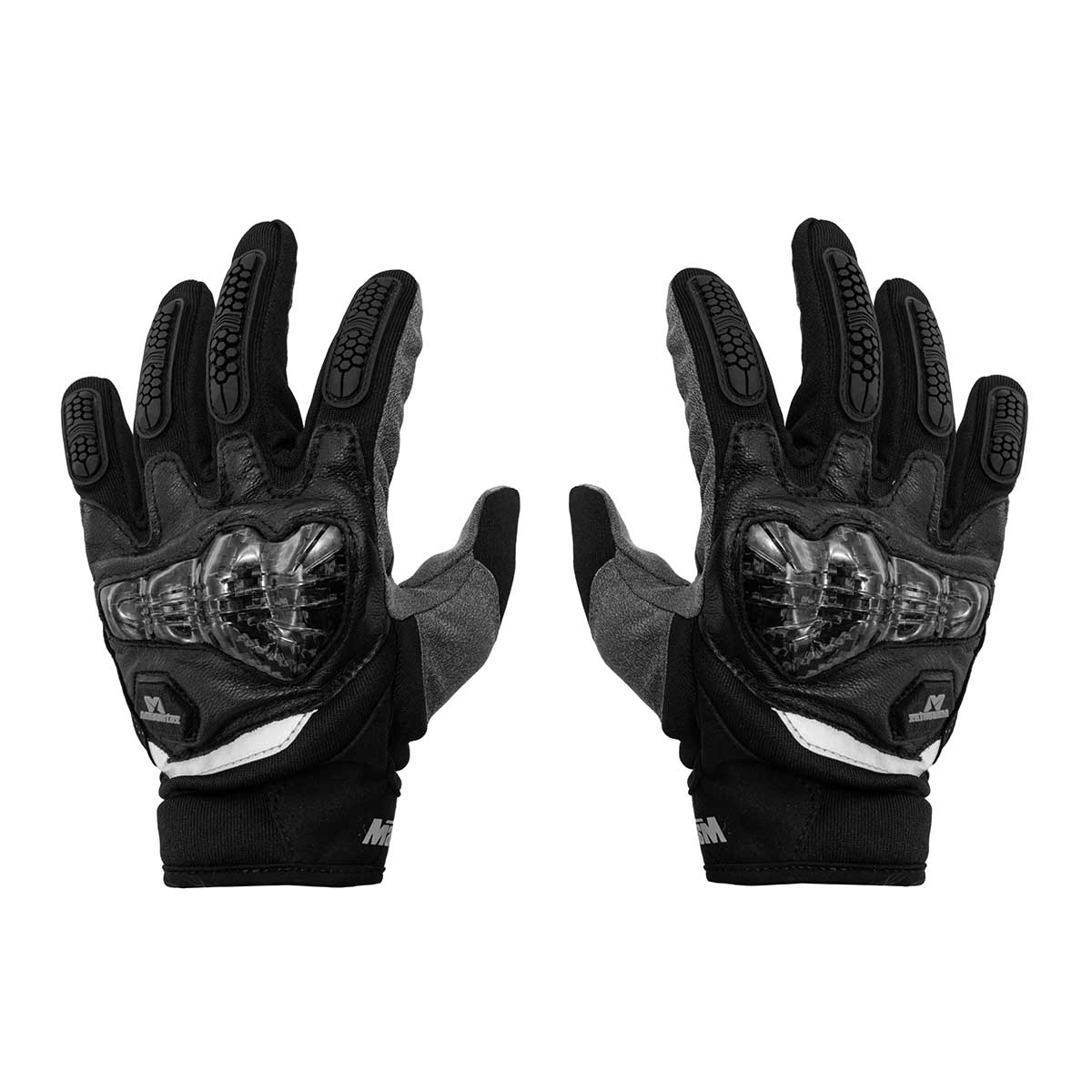Мотоперчатки Masontex M30 Carbon M30C Черный/белый