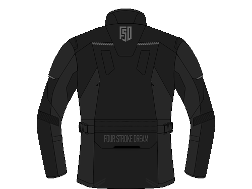 Мотокуртка ткань FSD JILE black