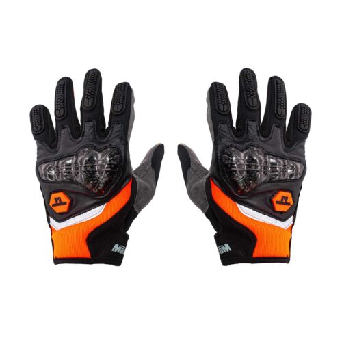 Мотоперчатки Masontex M30 Carbon M30C Черный/оранжевый