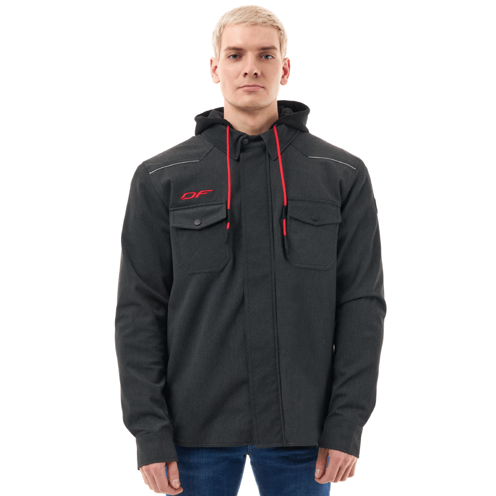 Моторубашка DF STREETFIGHTER Man Graphite с защитой