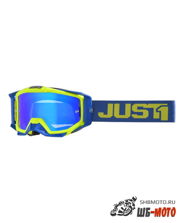 Очки для мотокросса JUST1 IRIS TRACK Hi-Vis (желтый/синий, синяя линза) Очки для мотокросса JUST1 IRIS TRACK Hi-Vis (желтый/синий, синяя линза)