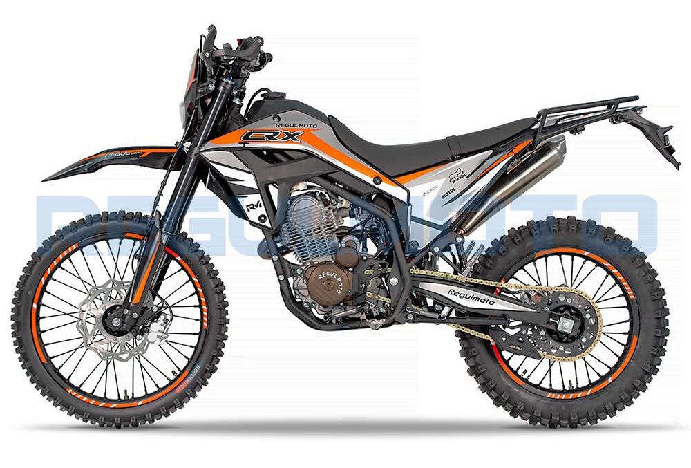 Мотоцикл Regulmoto CR-X (Черный/оранжевый) Мотоцикл Regulmoto CR-X (Черный/оранжевый)