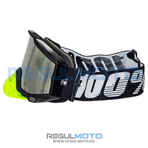 Очки 100% Racecraft MX черно-серый-зеленый