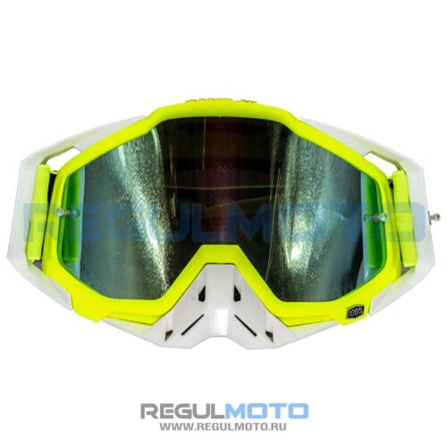 Очки 100% Racecraft MX белый-зеленый