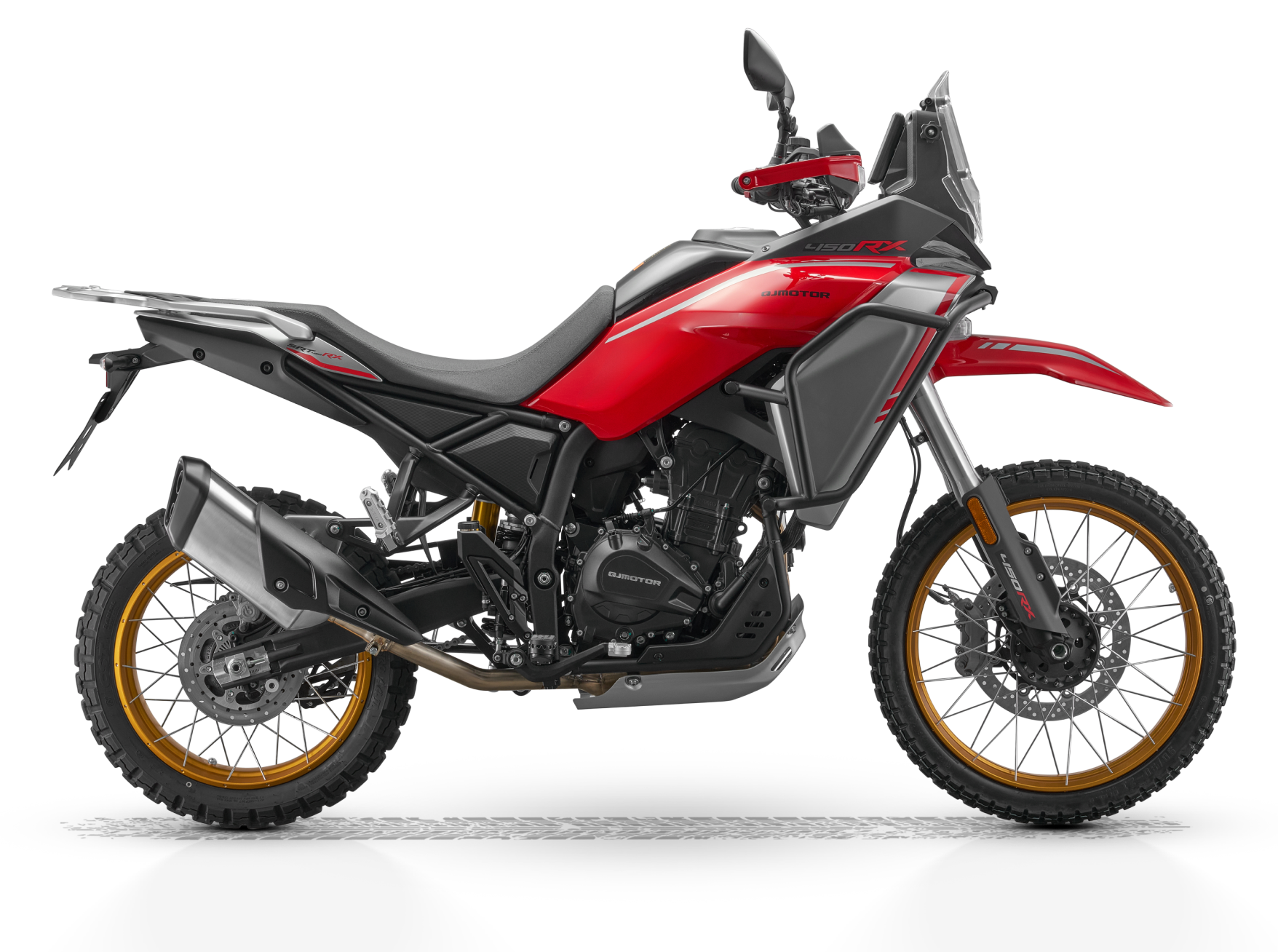Мотоцикл QJmotor SRT 450 RX, 2026 г.в., Красный/Серебристый