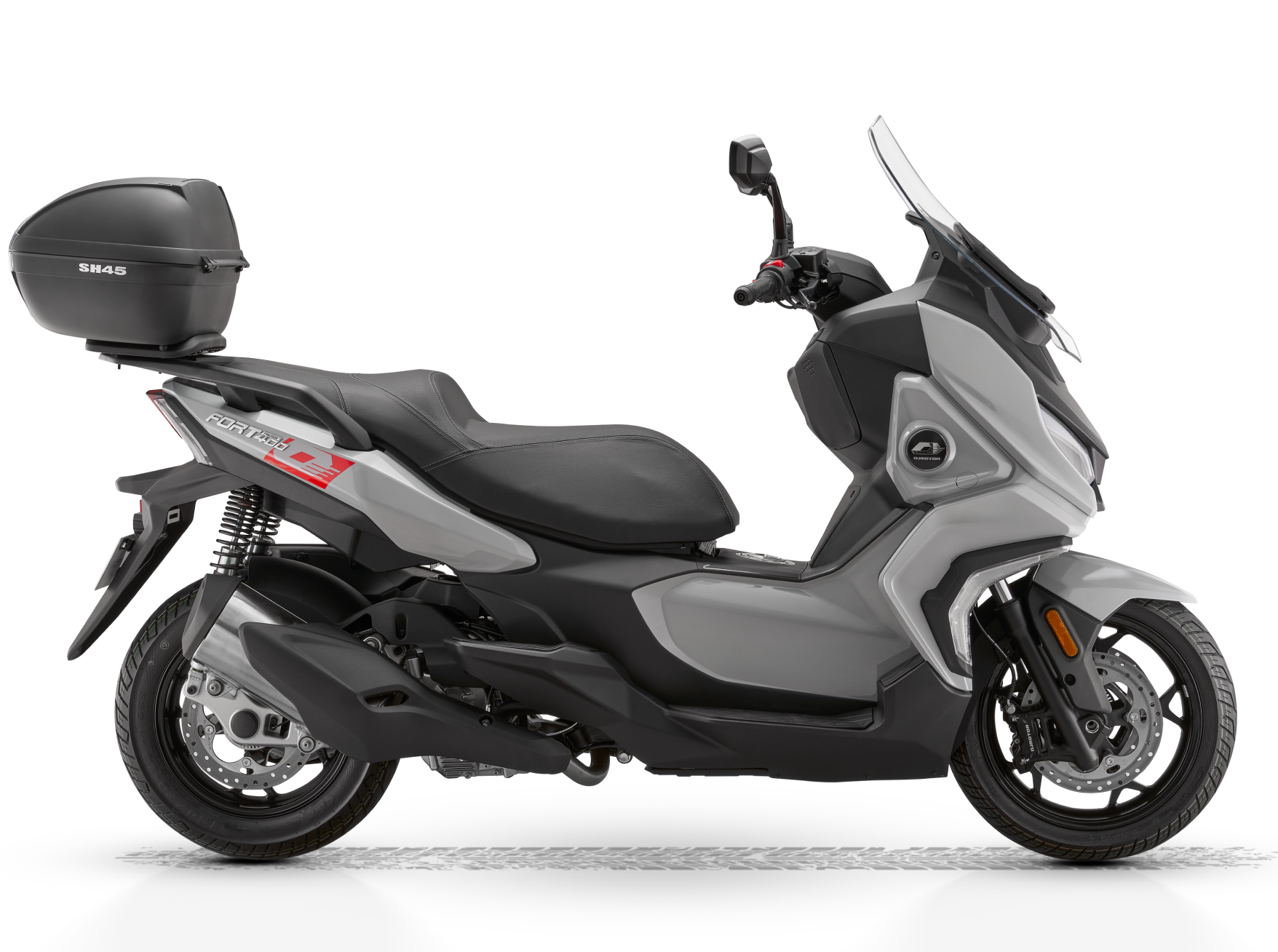 Макси скутер QJmotor FORT 400 G Серый/Черный Макси скутер QJmotor FORT 400 G Серый/Черный